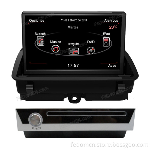 Touch Screen Car DVD Player for Audi Q3 GPS Navigation System